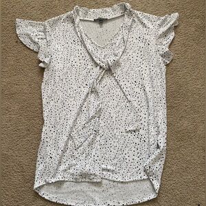 Adrienna Pappell Polka Dot Blouse